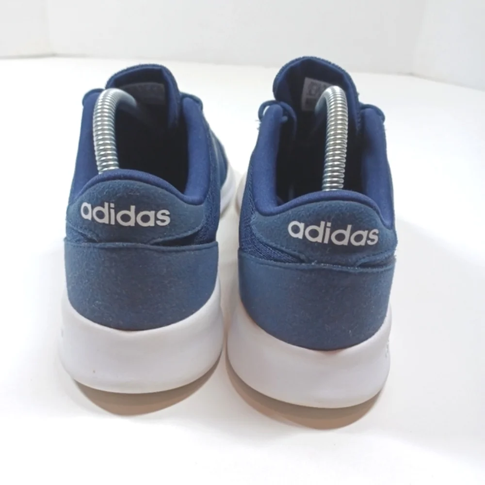 Adidas Cloudfoam Memory Foam Trainers Sneakers Tennis Shoes Navy Blue Women's  9
